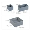 Organisateur de tiroirs Relaxdays, lot de 8 rangements pour Voir les images du produit 4