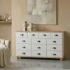 Schubladenschrank COLMAR Weiß/Natur - Apothekerkommode mit Produktbild-Vorschau 6