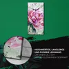 Wanduhr Bürouhr Leinwand Bild 30x60 Gemälde Blumen Produktbild-Vorschau 5