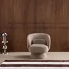 sweeek - 360°-Drehsessel mit Stoffbezug - Beige Produktbild-Vorschau 4