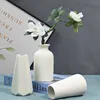 Weiße Keramikvase, Pampasgrasvase 3er, modern Boho Produktbild-Vorschau 4