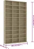 Armadio per CD Rovere Sonoma 102x16x177,5 cm Materiale a Anteprima dell’immagine prodotto 9