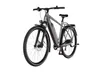 A grey electric bicycle is shown against a white background. Produktbild-Vorschau
