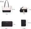 YTL Femme Sac à main Tote Shopper 4-pièces Grand sac à Voir les images du produit 5