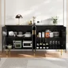 MODFU Komoda Sideboard s zlatými úchyty a nohami, unikátní Náhled obrázku produktu 2
