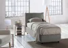 Talamo Italia Letto Singolo Aigor 105x205 cm Grigio, Anteprima dell’immagine prodotto 2