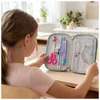 Astuccio Triplio Per Scuola, Con Tre Scomparti E Accessori Anteprima dell’immagine prodotto 7