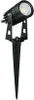 A black outdoor spotlight with a spike for ground placement. Anteprima dell’immagine prodotto