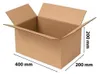 A brown cardboard box with dimensions indicated. Podgląd zdjęcia produktu