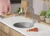 PRIMAGRAN Spülbecken Rund Grau 46x46cm, Granitspüle 1 Produktbild-Vorschau 7