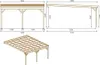 Carport, abri de voiture  5.8x5.06 m - 29 m2 - adossé  - Voir les images du produit 2