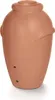 A terracotta colored rain barrel shaped like an amphora. Voir les images du produit