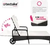 TecTake 404585, Černá, Béžová, Polyester, Kov, 120 kg, 15 Náhled obrázku produktu 5