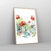 Gerahmtes Poster - Rahmen in heller Eiche - Blumen Wiese Produktbild-Vorschau 8