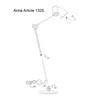 Anne Lighting - lampadaire - Dolphin - noir - métal - Ø Voir les images du produit 8