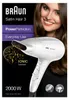 Braun Satin Hair 3 HD380, blanco, diseño monocromático, con Vista previa de la imagen del producto 24