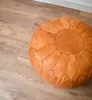 Pouf&Pillows XL in vera pelle - marrone sabbia - fatto a Anteprima dell’immagine prodotto 5