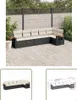 The Living Store 6-tlg. Garten-Sofagarnitur mit Kissen Produktbild-Vorschau 1