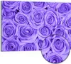 DEQORI Hybrid Leinwand Bild 90x60 cm 'Lila Rosenpracht' Produktbild-Vorschau 1