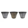Blumentopf Nessa Ornamente Gold Silber 3er-Set Produktbild-Vorschau 2