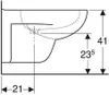 Geberit Renova Nr.1 Bidet mural, 233040000, 233040000 Anteprima dell’immagine prodotto 9