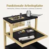 Rollwagen mit Rollen & 2 Schubladen, Servierwagen, Trolley Produktbild-Vorschau 4