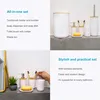 Intirilife Badezimmer Zubehör Set aus Bambus und Kunststoff Produktbild-Vorschau 3