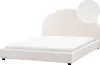 BELIANI Polsterbett Cremeweiß Bouclé Stoff Gepolstert 160 x Produktbild-Vorschau 1