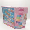 The image shows the side and front panels of a Nenuco Sara doll's product packaging. Produktbild-Vorschau