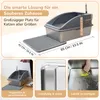 LINUMA® Katzentoilette Edelstahl, Katzenklo, Katzentoilette Produktbild-Vorschau 9