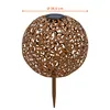 Sfera decorativa solare in metallo - Ø 28,5 cm - bianco Anteprima dell’immagine prodotto 4