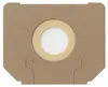 A close-up, front-facing studio shot of a single vacuum cleaner bag. Produktbild-Vorschau