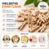 100x Miniklammern 25 mm groß - Mini Holzklammer Basteln Produktbild-Vorschau 12
