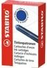 STABILO 5/0-041, Modrá, Modrá, Plnicí pero, 6 kusů, 27 mm, Náhled obrázku produktu 1