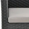 Gartenstuhl mit Kissen Anthrazit 63x65x76 cm PP Rattan Produktbild-Vorschau 5