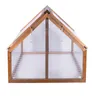 QLS Mini-Gewächshaus Holz Timber 120x80 Frühbeet Balkon für Produktbild-Vorschau 4