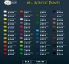 Artina Acrylfarben Set Crylic Künstlerfarben 48x22ml Produktbild-Vorschau 4