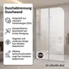 139x119 CM Badewannen Duschabtrennung aus Glas Produktbild-Vorschau 2