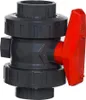 PVC Kulový ventil, 2x lepený spoj, 50 mm Náhled obrázku produktu 2