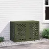 vidaXL Coperchio per aria condizionata verde oliva 100 x 50 Anteprima dell’immagine prodotto 2