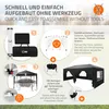 ECD Germany Pavillon 3x6 m Schwarz, Wasserdicht Stabil Produktbild-Vorschau 4