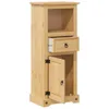 vidaXL Koupelnová skříňka  45x33x110 cm borovicový masiv Náhled obrázku produktu 4