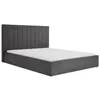 BEAUTYSOFA | Polsterbett MELVIO 160 × 200 cm Velvet Grau, Produktbild-Vorschau 2
