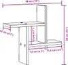 vidaXL Półki ścienne 2 szt. Biały 38x12x38 cm Materiał Podgląd zdjęcia produktu 5