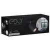 The image shows the packaging of a black track light. Produktbild-Vorschau