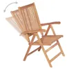 Verstellbare Gartenstühle 4 Stk. Massivholz Teak Produktbild-Vorschau 5