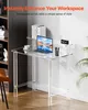 VEVOR Acryltisch Computertisch 2-stufiger Bürotisch mit Produktbild-Vorschau 2