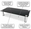 Mucola TV-Aufsatz Glas Fernseherhöhung Glasaufsatz TV-Rack  Produktbild-Vorschau 5