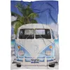 A Volkswagen van on a beach with a palm tree. Anteprima dell’immagine prodotto