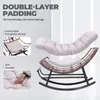 COMHOMA : grand fauteuil à bascule, large chaise longue à Voir les images du produit 7